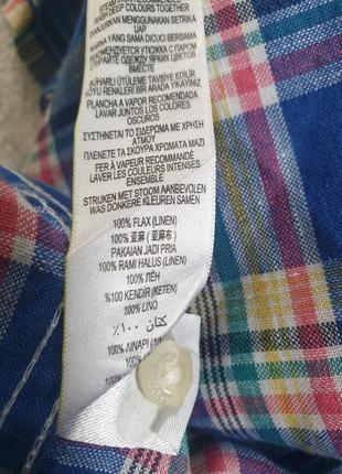 Льняная мужская рубашка