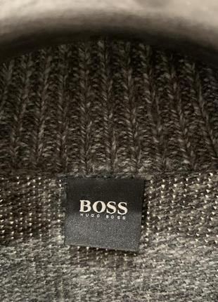 Кофта на замок hugo boss светр джемпер сірий6 фото