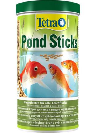 Корм tetra pond sticks для всех прудовых рыб в виде палочек 1л