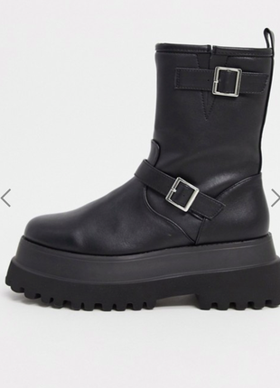 Нові демісезонні черевики, asos design actually chunky pull on boots3 фото