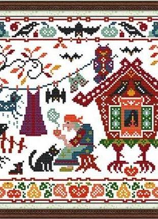 Набір для вишивання за нанесеною на канву схемою "halloween 2". aida 14ct printed 42*29 см