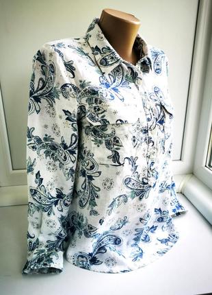 Красивая женская рубашка из льна monsoon1 фото