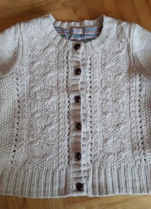 Теплий в'язаний кардиган від marks&spencer! p.-uk14