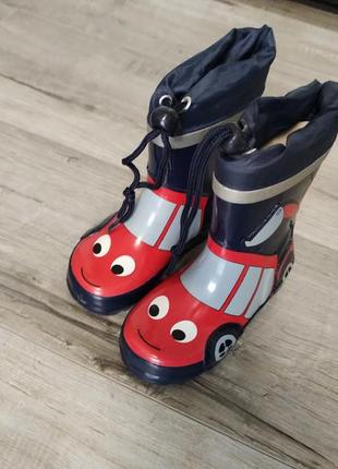 Резиновые сапоги, прорезиненные, детская обувь1 фото