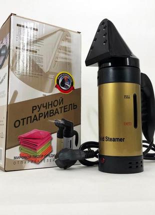 Отпариватель hand held steamer ukc a6 gold ручной многофункциональный 650 вт 7 функций. цвет: золотой10 фото