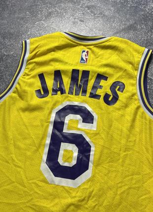 Nike lakers lebrone james баскетбольна майка футболка4 фото