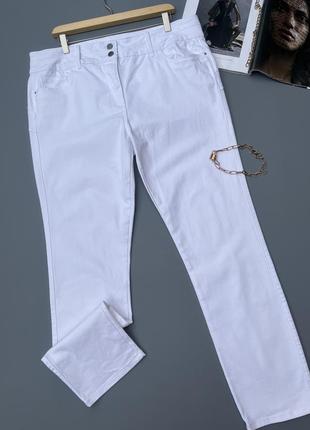 Белые джинсы большой размер. стрейчевые джинсы5 фото