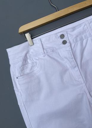 Белые джинсы большой размер. стрейчевые джинсы6 фото