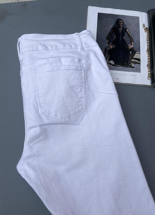 Белые джинсы большой размер. стрейчевые джинсы7 фото