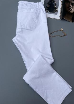 Белые джинсы большой размер. стрейчевые джинсы8 фото