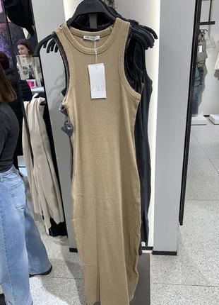 Сукня в рубчик zara