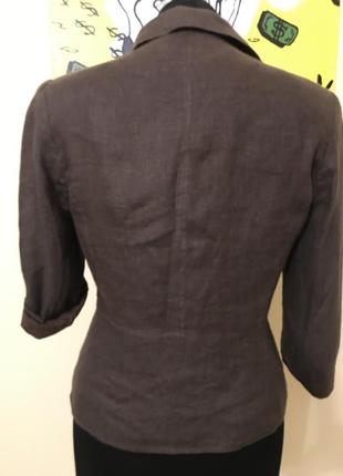 Пиджак из льна брендовый2 фото