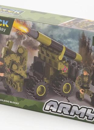 Конструктор пластиковый гаубица мобильные группы пво против шахедов  90 деталей iblock 22х4,5х14 см