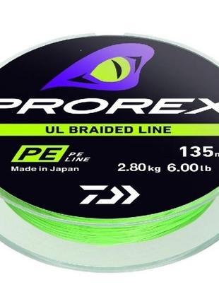 Шнур рыболовный daiwa prorex ul braid pe1 фото