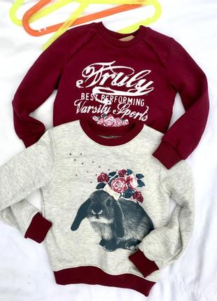 Свитшот хлопковый для девочек.