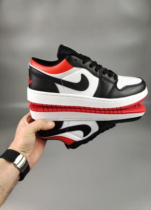 Nike air jordan 1 low black toe3 фото