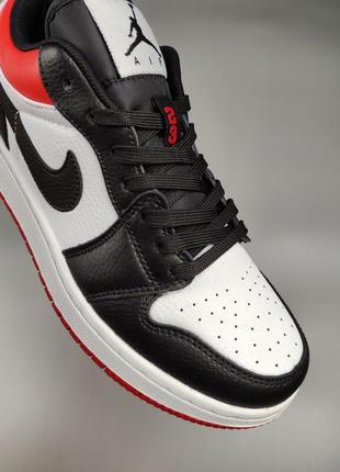 Nike air jordan 1 low black toe8 фото