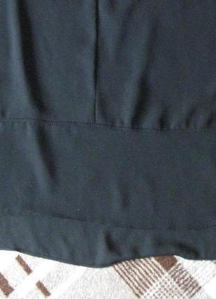 Блуза летняя черная с воротничком большой размер10 фото