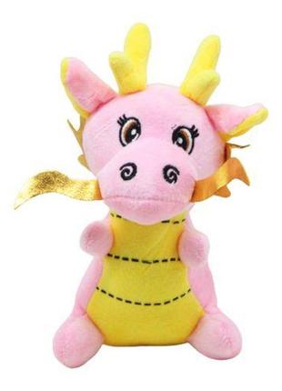 Мʼяка іграшка "дракончик" (рожевий)1 фото