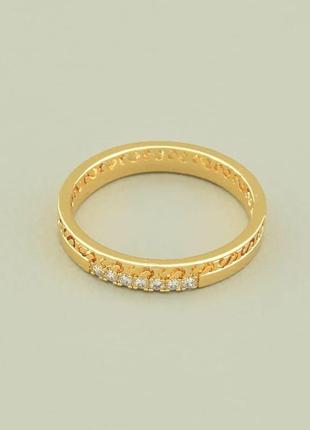 118327-175 кольцо 'xuping' фианит (позолота 18к)