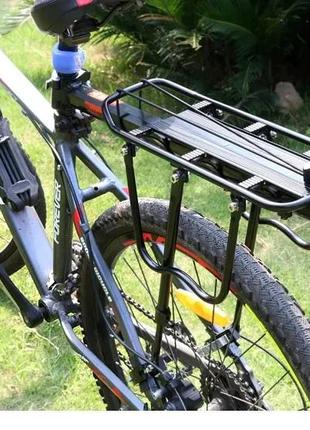 Велосипедний багажник west biking чорний 52,5 х 13,5 х 35,5 ammunation3 фото