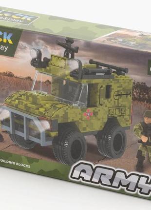 Конструктор пластиковий армія бойова броньована машина джип lego 150 деталей iblock lego 22х4,5х14 см