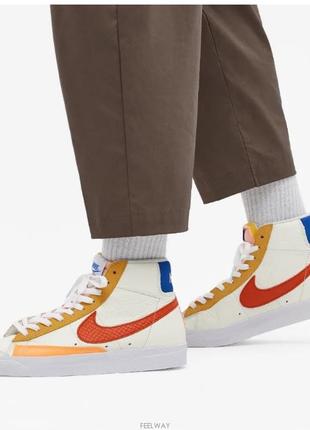 Nike blazer mid '77 «campfire orange» женские. оригинал. новые.6 фото