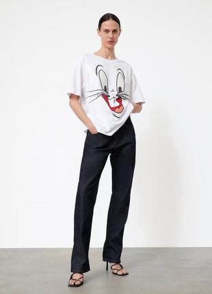 Футболка zara с кроликом looney tunes2 фото