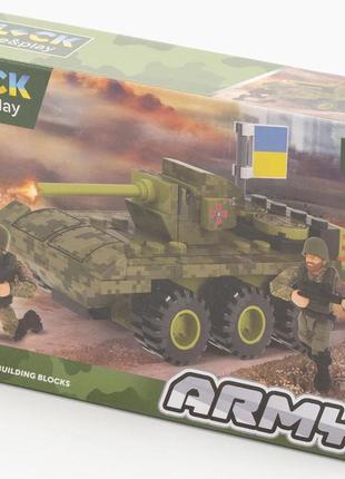 Конструктор пластиковый армия военная техника танк lego 83 деталей iblock lego 22х4,5х14 см