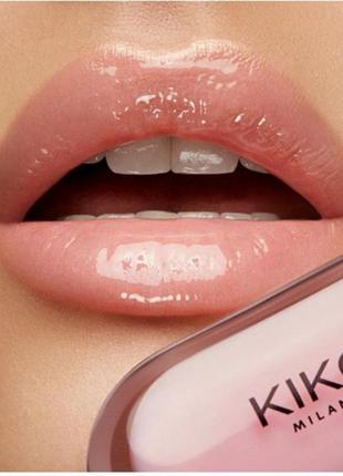 Блиск для губ kiko milano lip volume №01 tutu rose 6,5 мл рожевий3 фото