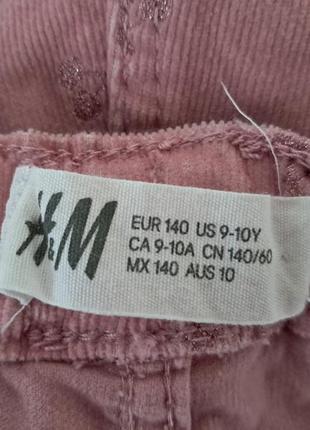 Вельветовые штаны h&m 9-10л4 фото