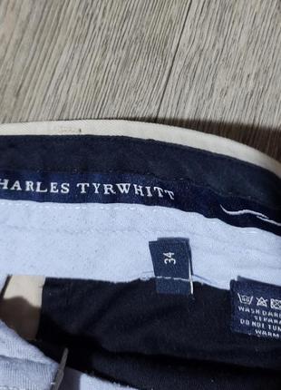 Мужские шорты / charles tyrwhitt / бриджи / серые шорты / мужская одежда / чоловічий одяг /2 фото