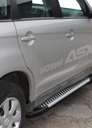 Бокові пороги mitsubishi asx 2010-/2016- line erkul