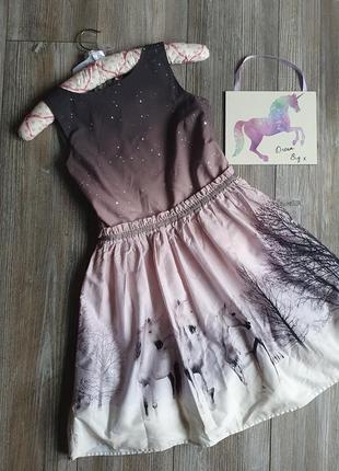 Платье нарядное идеал next 9-10