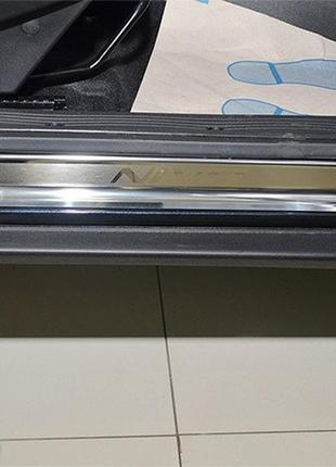 Накладки на пороги chevrolet niva 2007- premium nataniko