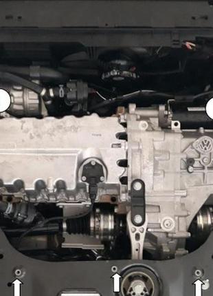 Захист двигуна volkswagen caddy 2015- kolchuga