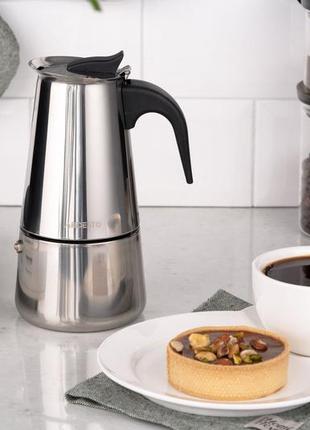 Гейзерна кавоварка ardesto gemini apulia 6 чашок (ar0806ss)