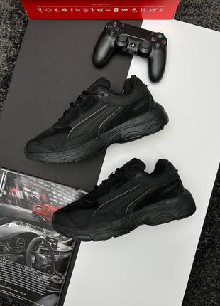 Чоловічі кросівки puma teveris nitro all black4 фото