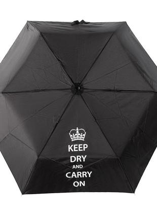 Женский складной зонт механический 91 см incognito черный (2000002070290)
