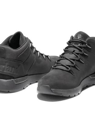 Timberland sprint trekker mid hiker black nubuck. мужские ботинки1 фото