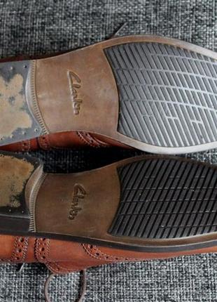 Туфли броги clarks. оригинал нат кожа6 фото