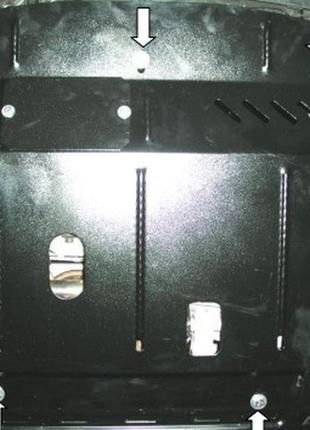 Защита двигателя ford fiesta vii 2008- kolchuga