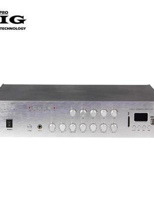 Підсилювач big padig100 5zone mp3/fm/bt remote
