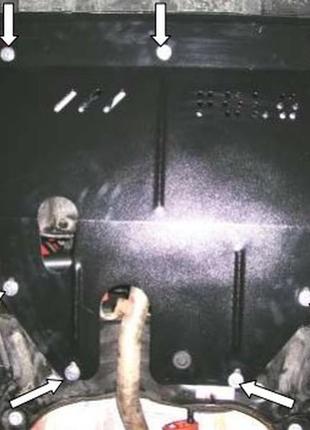 Защита двигателя volkswagen polo 2009- kolchuga