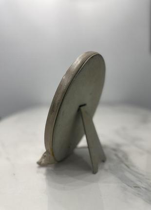 Середнє овальне дзеркало з пташками декоративне дзеркало для макіяжу