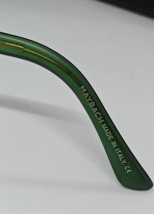 Maybach сонцезахисні окуляри унісекс сіро зелений градієнт з золотим металом9 фото