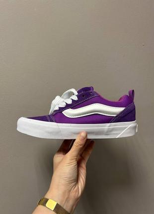 Жіночі кежи фіолетові vans knu purple