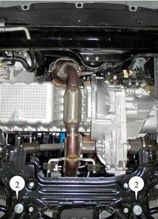 Захист двигуна chery tiggo 2 2017- kolchuga