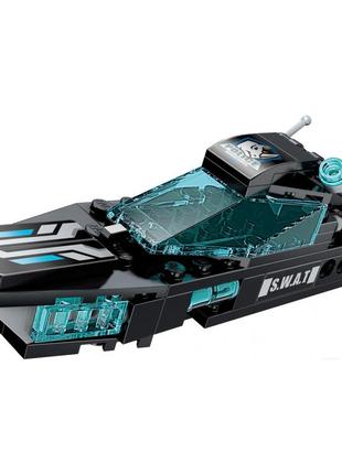 Детский конструктор qman 1413-1-8 транспорт оружие 95 дет wave breaker ammunation