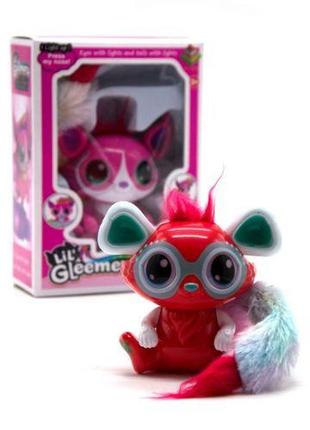 Уценка. интерактивный питомец "lil´ gleemerz" (красный) - в некоторых местах не ровно нанесена краска